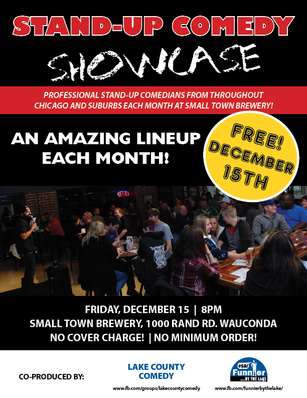 Funnier By The Lake | Small Town Brewery , Wauconda